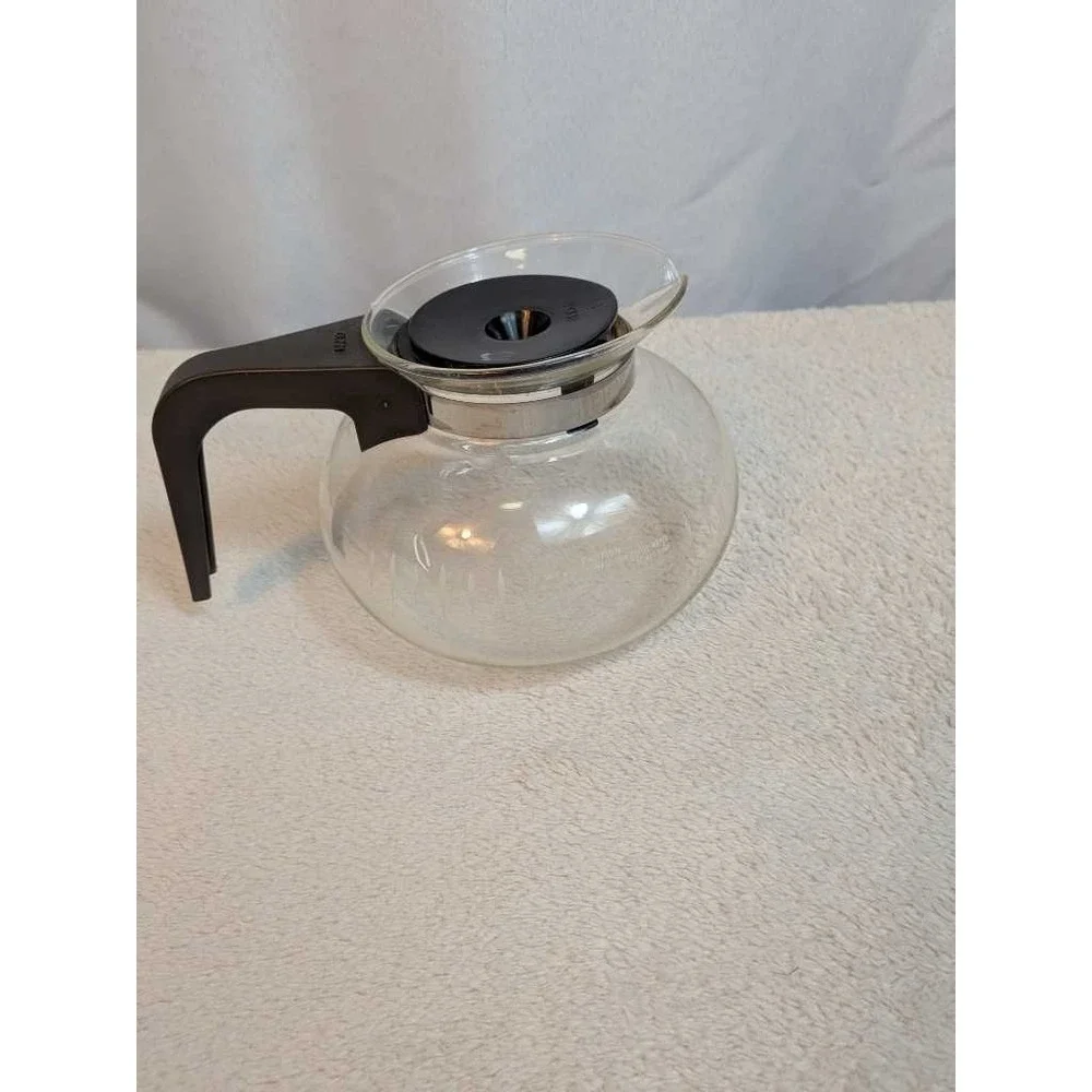BUNN Glass Coffee Pot Carafe Replacement w Black‎ Handle Lid 12 Cup